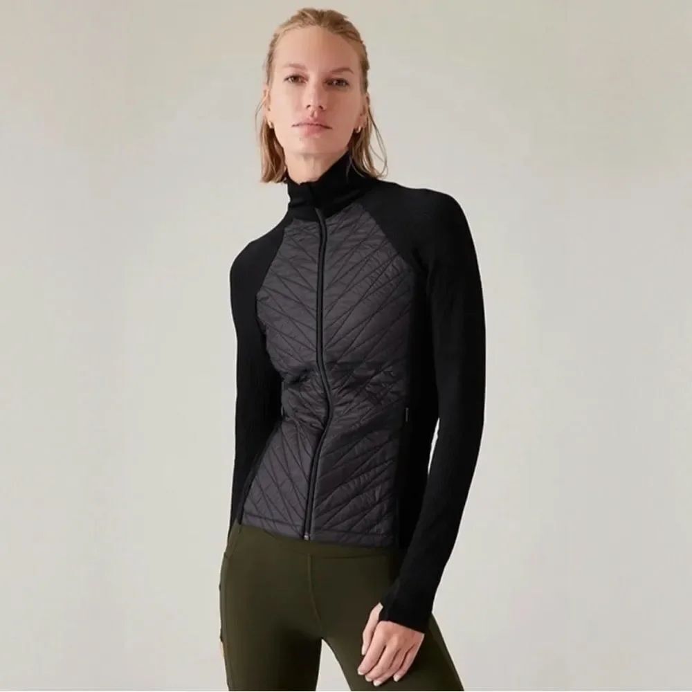 Athleta FLURRY FORCE INSULATED PRIMALOFT® JACKET 2.0 NEW with tags XXS Black